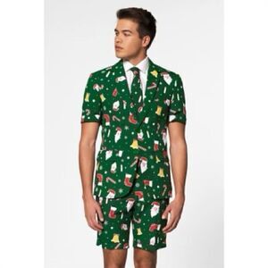 NIB Size 42 OppoSuits Santa Boss Summer Suit Festive Holiday 3-Piece Outfit